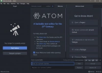 скриншот Atom